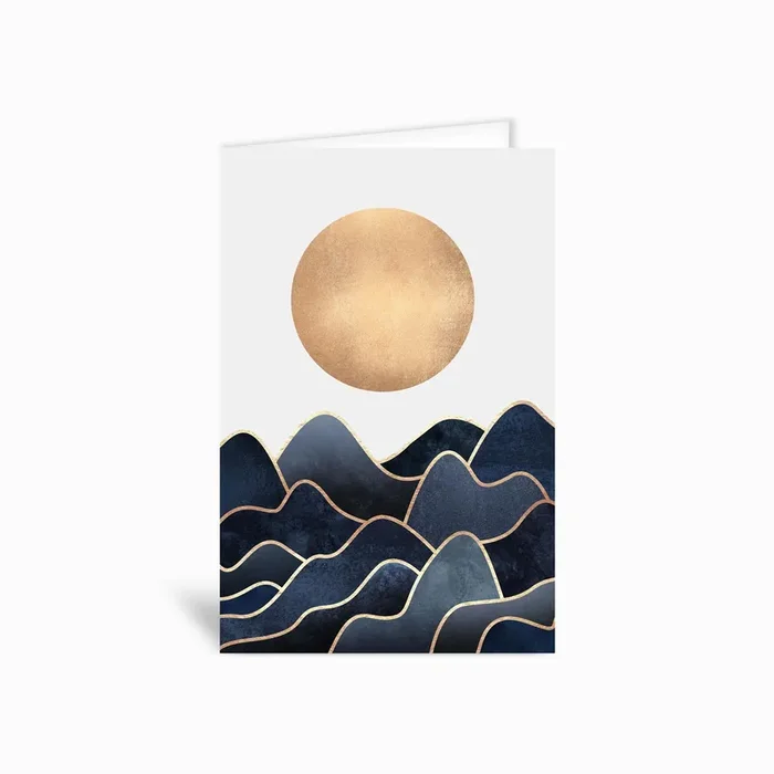 Waves Greetings Card by Elisabeth Fredriksson