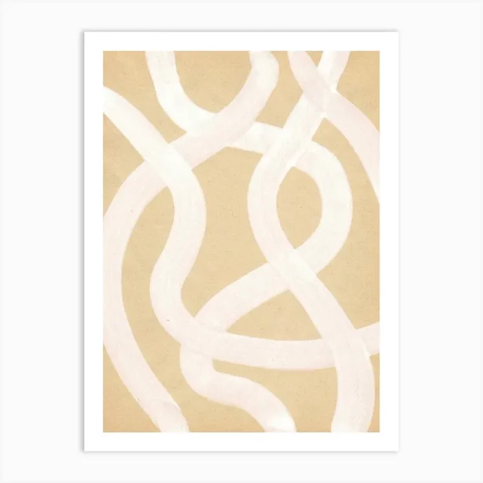 Wavy Lines Art Print by Whale’s Way