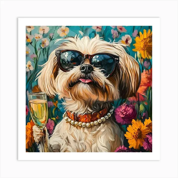 Whimsical Dogs 66 Art PrintSC by S.K. Coghlan
