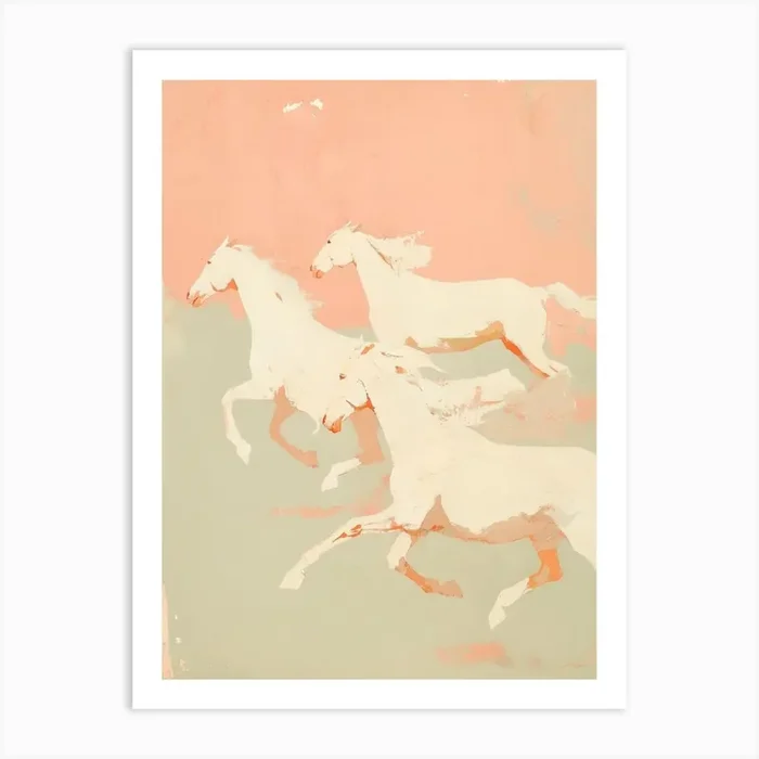 Wild Horses No 1 Art Print by Treechild