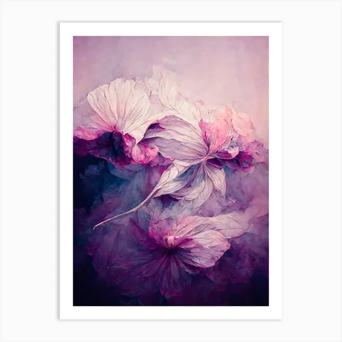Wild Purple Peony Art Print by Treechild