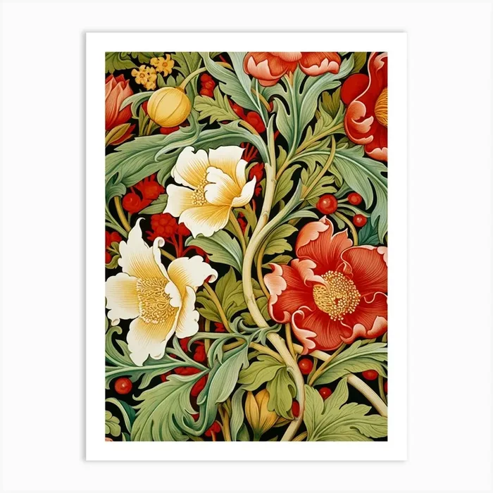 William Morris 5 Art PrintS by Shadesigns