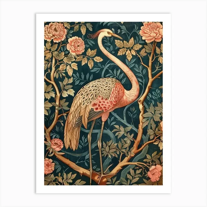 William Morris Art 32 Art Print by Rizwana Khan