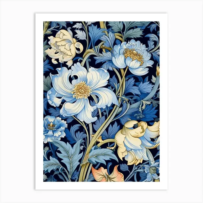 William Morris Floral Art PrintS by Shadesigns