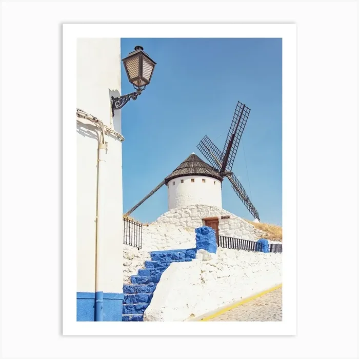 Windmill In Spain Art Print by Manjik Pictures