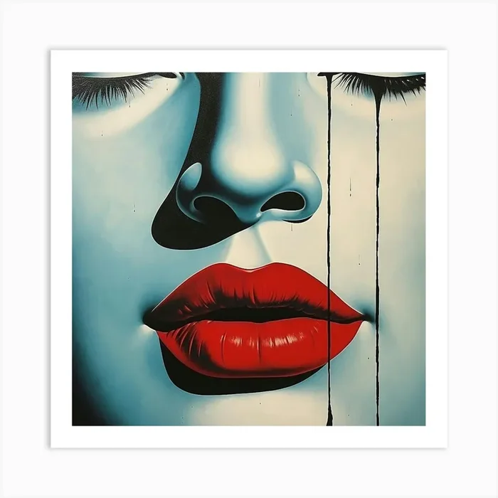 Woman’S Face Art Print by mamodesign