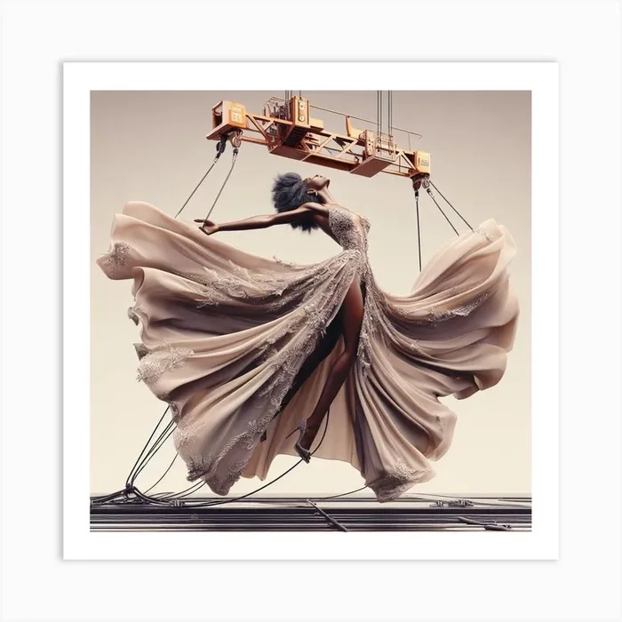 Woman In A Dress Art Print by eyecatchingkustomsbybee