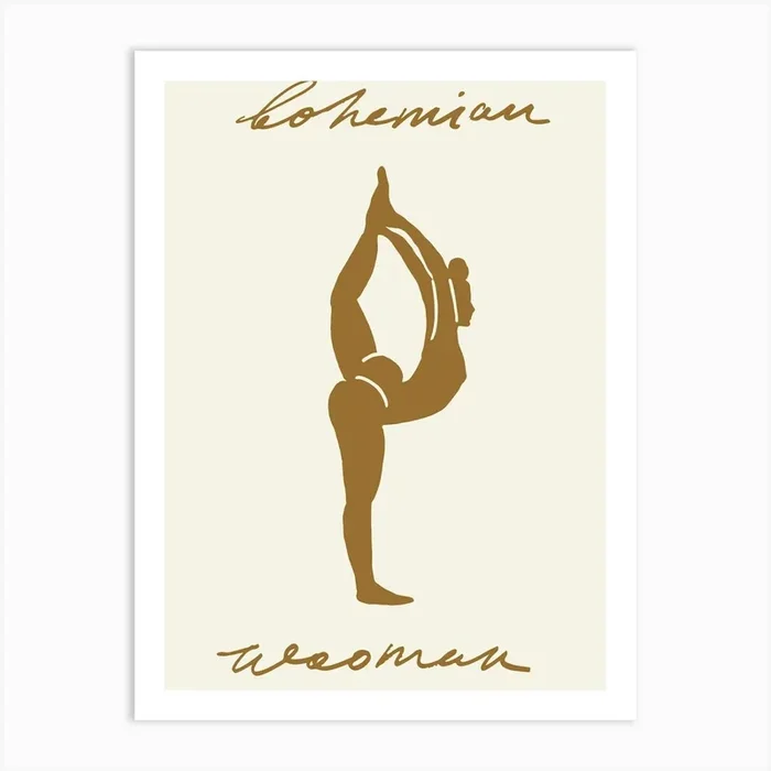 Woman In Yoga Pose Art Print by Henri Matisse Style Prints