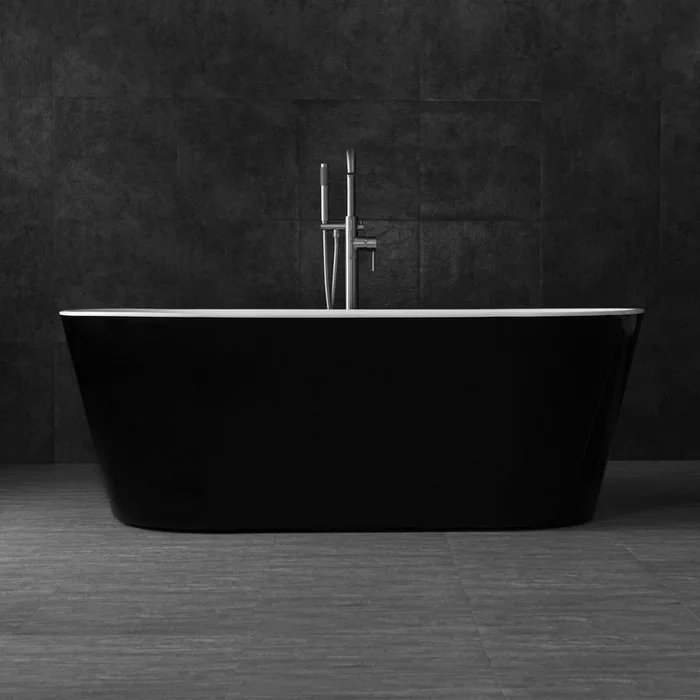 WOODBRIDGE B-1813 67 ” Acrylic Freestanding Bathtub Contemporary Soaking Tub