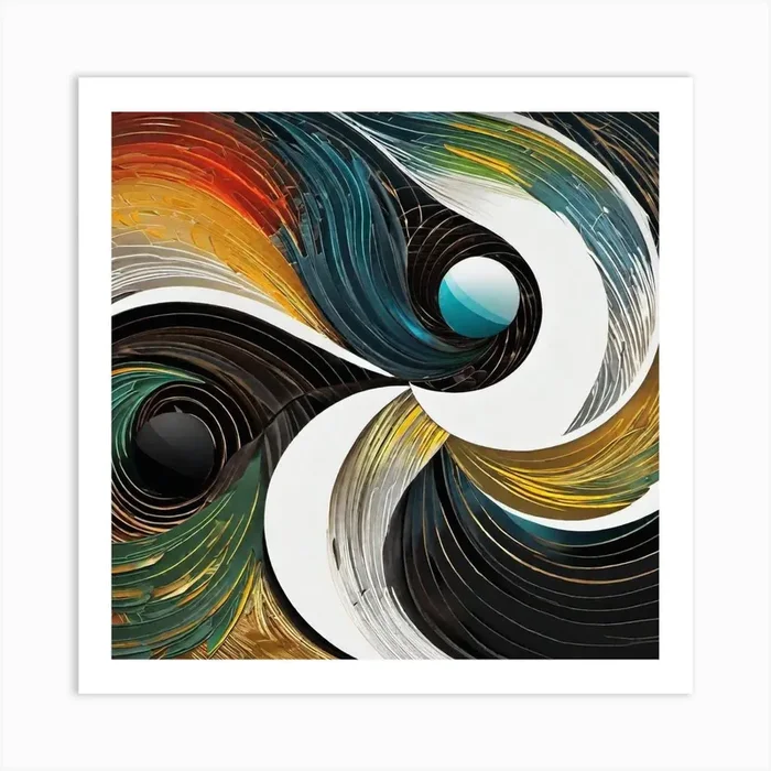 Yin And Yang 1 Art Print by Noctarius