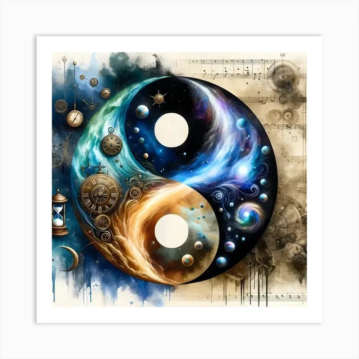Yin Yang 5 Art PrintR by Raphael