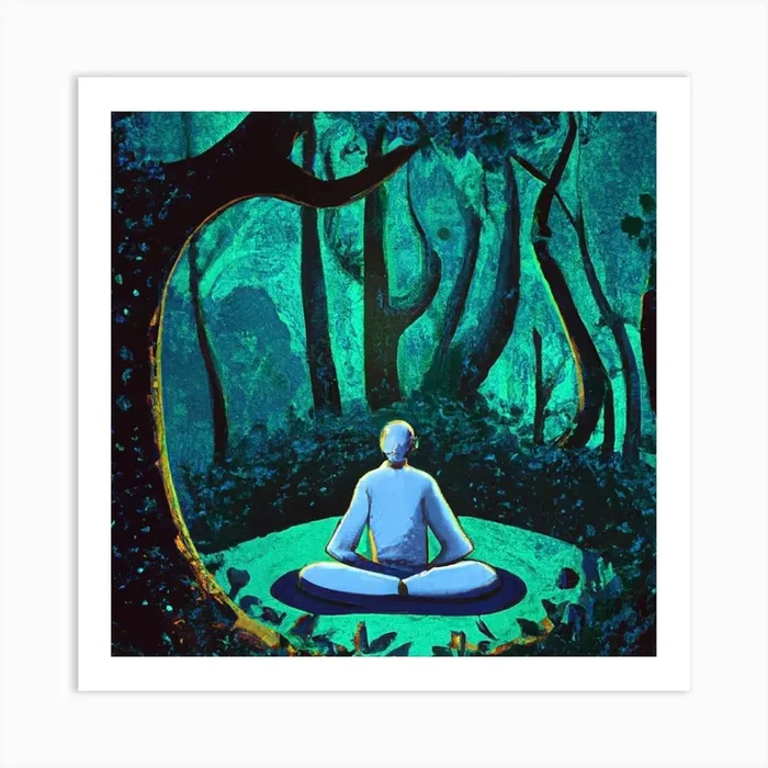 Yoga Forest Art Print by Chiara Montgomerie