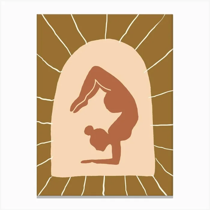 Yoga Pose 7 Canvas Print by Henri Matisse Style Prints