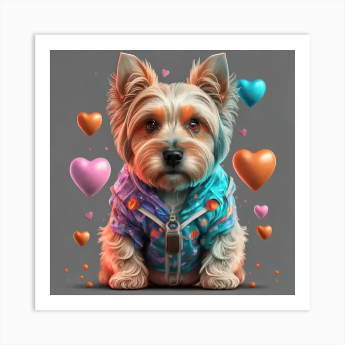 Yorkshire Terrier Art Print by IDEA wall art