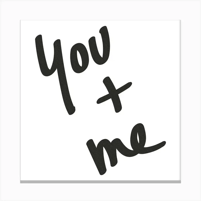 You And Me – Motivational Quotes Canvas PrintN by NatureMagick