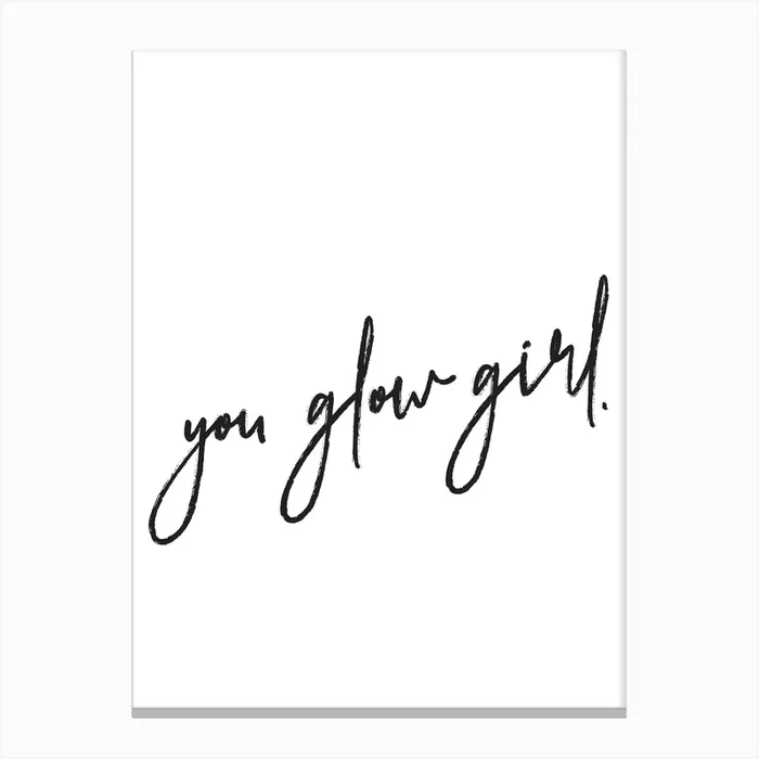 You Glow Girl Canvas Print by Girl Visual