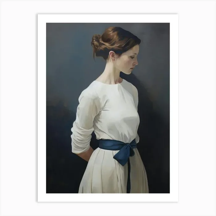 Young Girl Vintage Portrait Art PrintSC by Sirene Collective