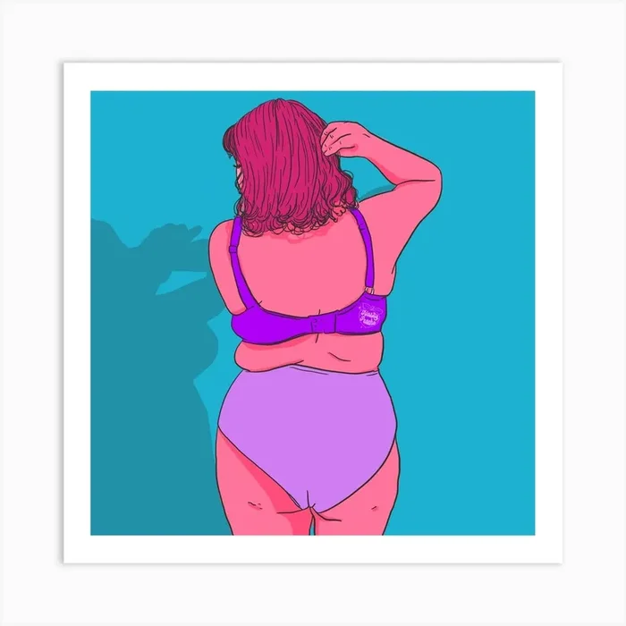 Your body is a masterpiece Art PrintNA by NastyPeache Art