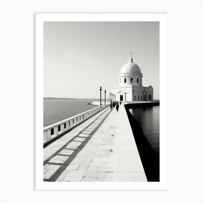 Zadar, Croatia, Black And White Old Photo 1 Art Print by Monochrome Vistas