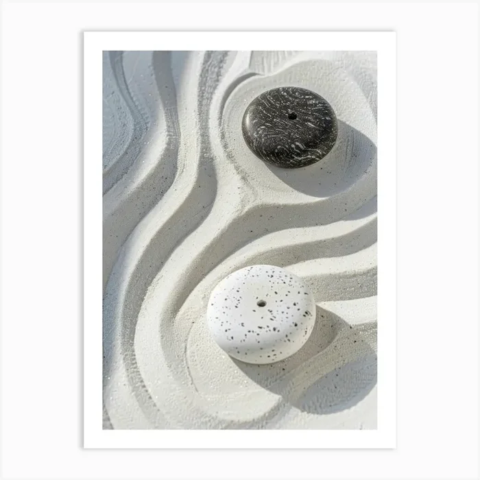 Zen Garden 3 Art Print by Moving Clouds Art