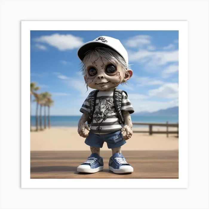 Zombie Boy Art Print by Kimmie Marie